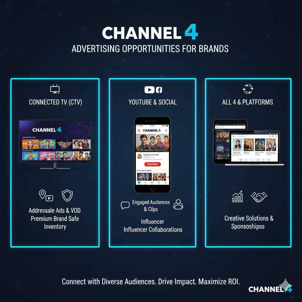 Book my Advert on Channel 4 Streaming SmartAds  3p per view