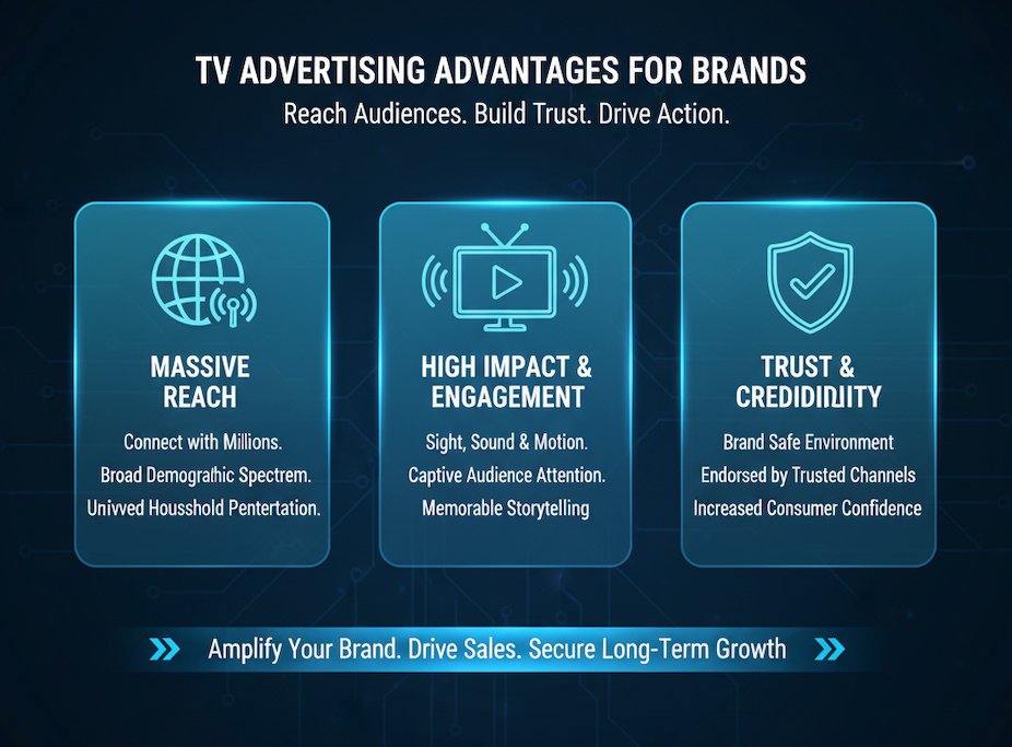 Let's talk about TV Advertising. Big Screen shared audiences for Brand Exposure SmartAds