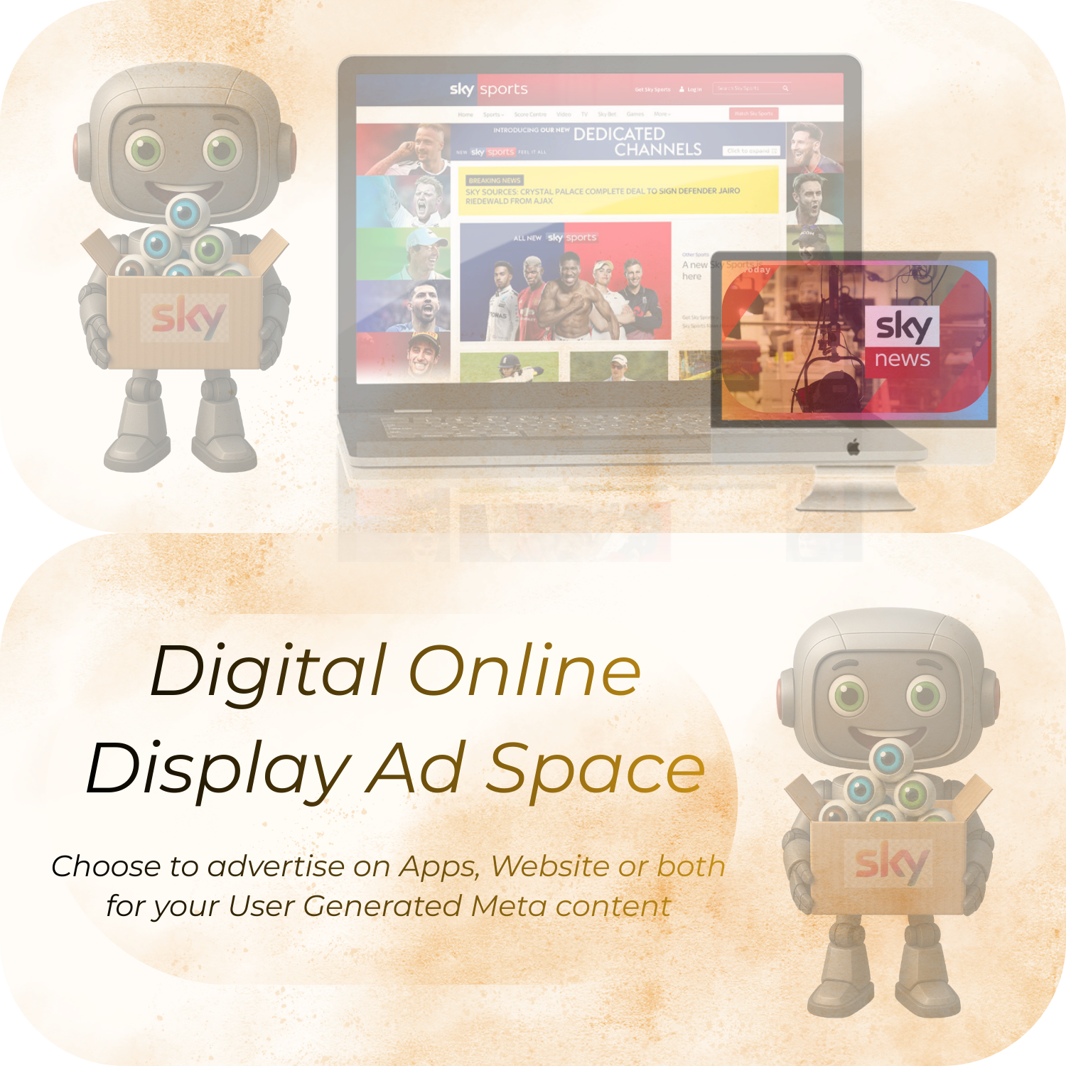 Sky Display Banner UGC Ad Space 1 pence per view