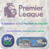 Sky Premier League 6 Second Pre Roll Solus SKY GO
