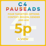 C4 PAUSE ADS TV Advertising Costs - 5 pence