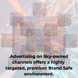 Sky Channels VOD Streaming Advertising Costs 4 Pence per view.