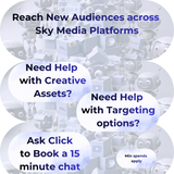 Outcomes Tracked and Measured Advertising Solutions with Sky Set your Own Budget and CPC