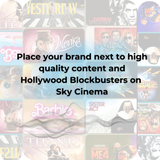 Sky Cinema Video on Demand Streaming Advertising costs 5 Pence per view