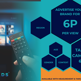 SmartAds 6 Pence Per View TV Advertising targeted costs