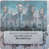 SKY VOD TV Advertising with 5 Targeting Options at Just 5p per View!