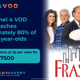 Channel 4 VOD TV Advertising Costs Catchup TV/Video On demand 3 pence per view