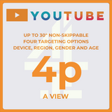 C4 YouTube Advertising Up To 30 Second Non-Skippable Targeted
