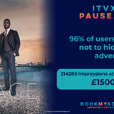 ITVX PAUSE ADS TV Advertising Costs - 7 pence per view
