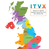 ITVX TV Advertising Costs BVOD Streaming Channels 6 pence per view. Genre, Region, Gender & Age