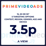 Prime Video 3.5 p Per View TV Advertising Costs Q1,2,3