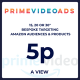 Prime Video 5p Per View TV Advertising Costs for Amazon Audiences Q4