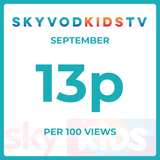 SKY VOD Media Kids TV Advertising Costs 1.3 pence per view September