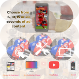 Sky Sports Premier League 6 Seconds UGC Ad Space 3 pence per view