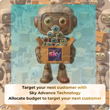 Sky Advance Supercharge Audiences 10,,15 or 20 seconds 3p per view