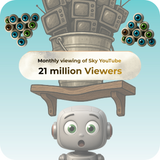 Sky YouTube 10, 15 or 20 Second UGC Non Skippable Advertising 3p a view