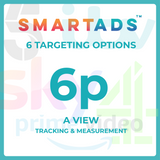 SmartAds 6 Pence Per View TV Advertising targeted costs